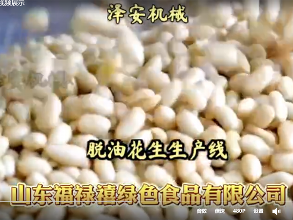 脱油花生生产线视频展示